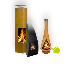 Corten-Stahl Gartenkamine, Grills und Feuerstellen Corten-Stahl Gartenkamine, Grills und Feuerstellen